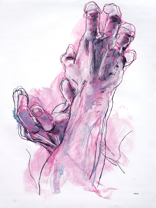 Fuchsia hands by Derek Overfield